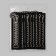 Thermal appliance "Lightning with a lock", 2.7 × 12 cm, black color
