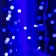 Garland "Curtain" 2 × 6 m, IP44, UMS, white thread, 1440 LED, Blue glow, 220 V