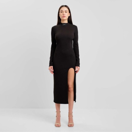 Women's dress with a cut Mist p. 46, black