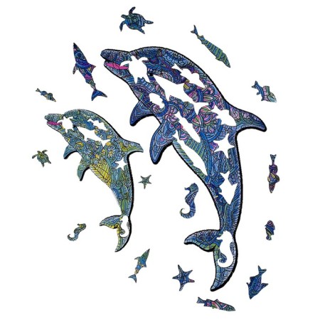 Figure puzzle "Dolphins"-1