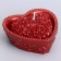 Candle "Heart" 9x4.5cm, ruby