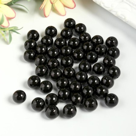 Astra beads 10 mm, set 25 grams, black-1