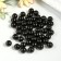 Astra beads 10 mm, set 25 grams, black