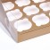 Confectionery folding box for 9 cupcakes 23.5 x 23.5 x 10, gold