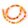 Beads made of natural stone "Yellow Agat" set 58 pcs., Size 1 pc. - 6 mm