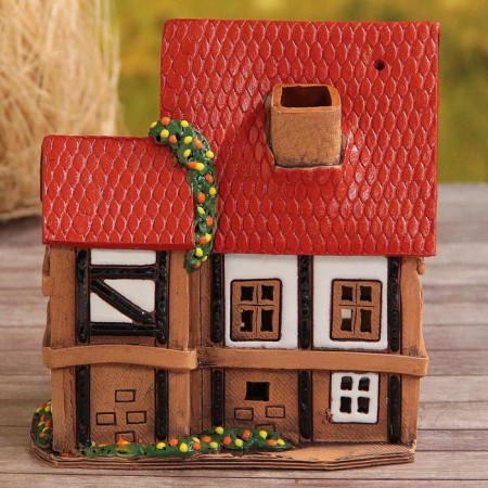 Aroma lace house "Hans", 15 cm, handmade, mix,-2