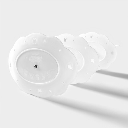 Oval Vivien, 3 tiers, 17 × 12/21 × 15/25.5 × 17 cm, white, white, white, white-2