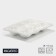 Egg stand porcelain Magistro "Blanche", 18 × 13 cm, white color