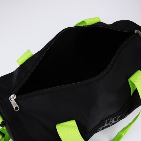 Sports bag Game Start, 40x24x21, lightning department, long belt, black color-12