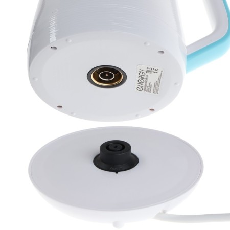Electric kettle Energy E-214, plastic, 1.7 l, 2200 watts, white and white-6