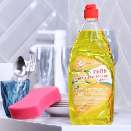 Mr. Gel gel for washing dishes, lemon, 900 ml