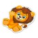 Maxi puzzles "Funny animals", 5 puzzles, 10 parts