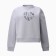 Female sweatshirt Minaku: Velvet Collection color light gray, size 44