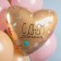 Foil ball 19 "Happy birthday, flowers", heart