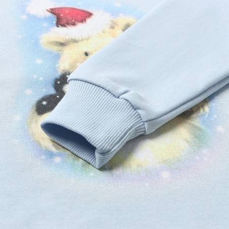 Pajamas for the boy's pile, blue/blue color, height 110-116-3