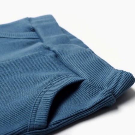 Kit for children (longshit, pants), dark blue color, height 86 cm-4