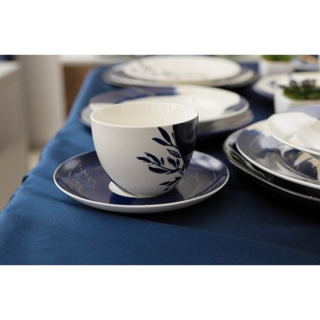 Service Tea porcelain shade Ternura, 12 items: 6 cups 250 ml, 6 saucer d = 15 cm-11