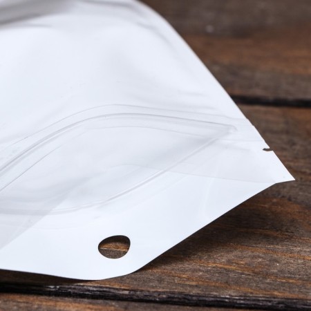 Pack Zip-Lock PP, white, with a solid window, flat, euro-slopes 9 x 16 cm-2