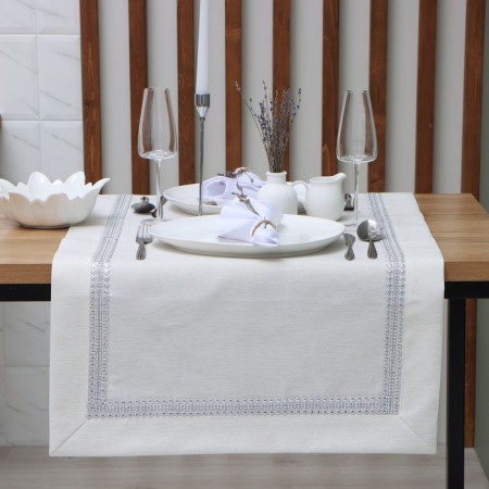 Etel with rhinestones, 118 x 60 ± 5 cm, milk color, p/e color