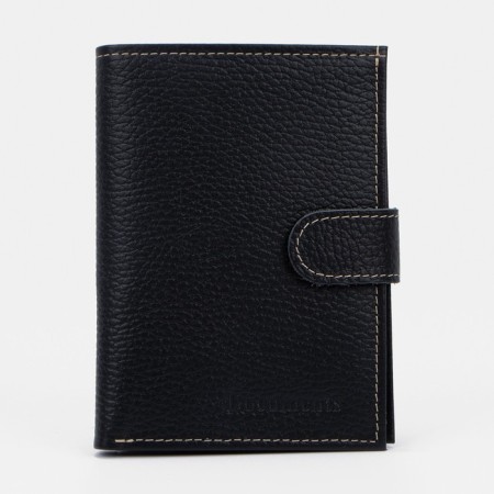 Cover for car documents and passports, department for bills, fleet, black color