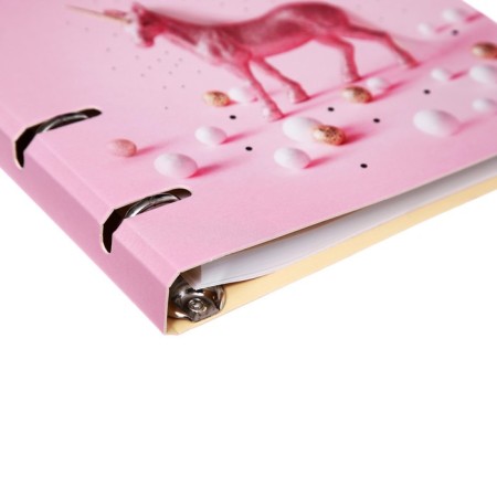 Notebook A5, 100 sheets, on 4 rings, My Dreams No. 15, Soft-Touch lamination, foil embossing, matte varnish varnish-2