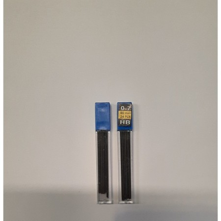 Grifles for mechanical pencils HB, 0.7 mm, 24 pieces
