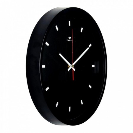 Watch Wall Round "Classics", 30 cm, black rim-1