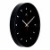 Watch Wall Round "Classics", 30 cm, black rim