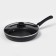 Pan PROMO, D = 26 cm, glass cover, anti -stick coating, black color