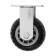 Wheel for transport carts, d = 125, rubber coating on the site