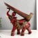 Souvenir stand for a bottle of polystone "Elephant with a blade with brushes" 29x28x10.5 cm