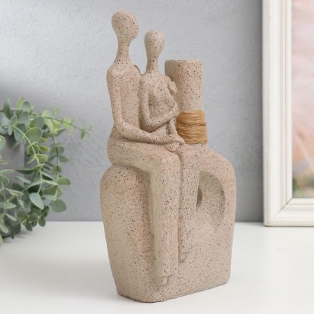 Souvenir Polystone Vazon "Sandless people. Vesse of love" 24x14.5x6 cm-1