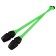 Bulas for rhythmic gymnastics inserted Grace Dance, 36 cm, green/black color