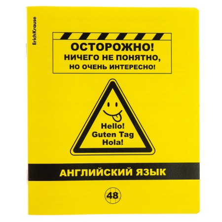 A set of subject notebooks 48 sheets, 12 pieces, Erichkrause "BENFORMED", plastic cover silk-screen cover, OFSET BELICE 100%, info block-5