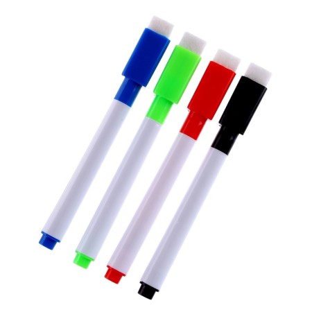 Water -based colored markers with a washing machine 4 pcs., 4 magnets-1