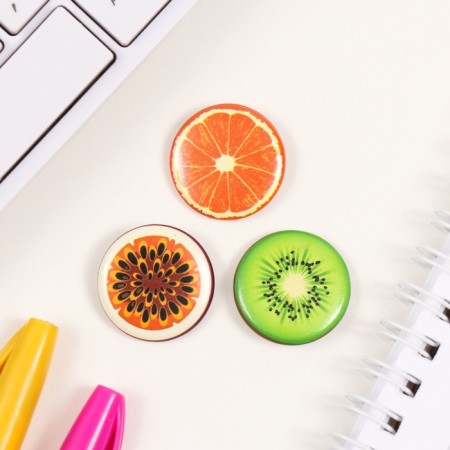 Icons sunset set 3 pcs d = 25 mm "Fruits" 7x7 cm-2
