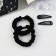 Hair set "Gloria Tenderness" (2 gum 5.5 cm, 2 invisibility 5 cm) black