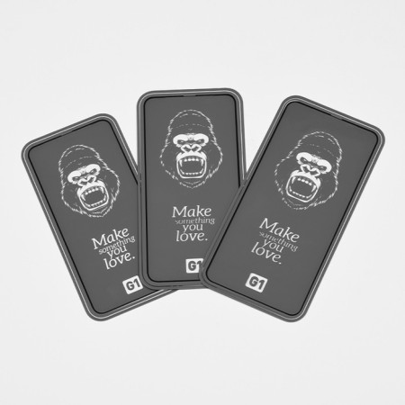 Hoco G1 Protective Glass, for iPhone 13 Pro Max, PET layer, anti -prints, black frame-7