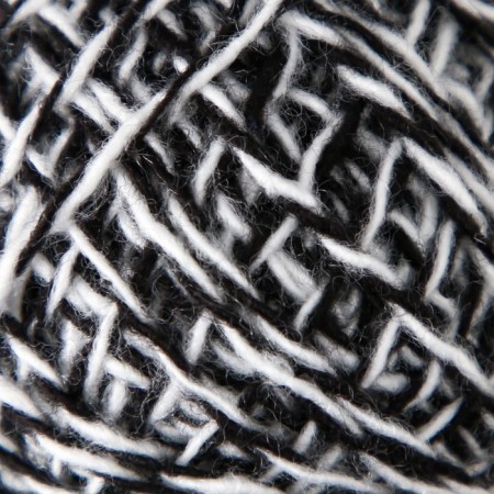 Acryl yarn 100% acrylic, 100m/40 ± 5 g (white-black melange)-2