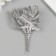 Artificial plant for creativity "Fern" 1 bouquet = 6 branches silver 13.5 cm