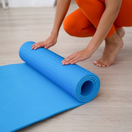 Sangh yoga rug, 183x61x0.7 cm, blue color-7