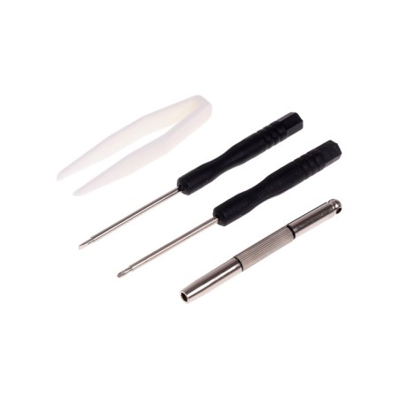 A set of tools for repairing glasses, 150 screws, pads, 3 screwdrivers, forceps, napkin