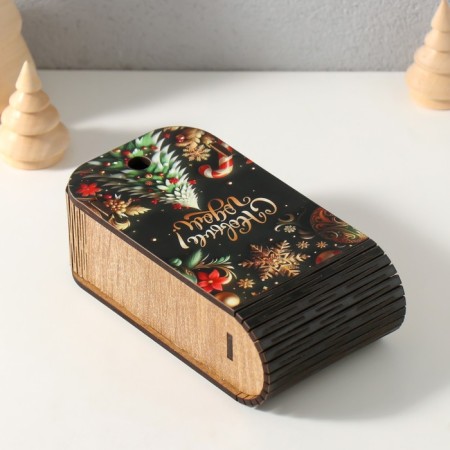 Caste-Kniga "Happy New Year" 13x7x4 cm-3