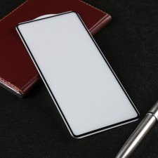 Защитное стекло Krutoff для Samsung M52/A91/S10 Lite, полный клей, черное