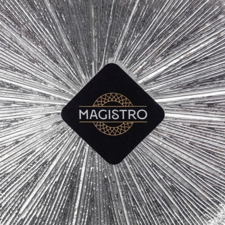 Glass Dessert Magistro Glass “Hoarfrost. Silver ", 20.5 × 1.5 cm, silver color-3