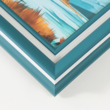 Photo frame plastic 10x15 cm "Amalia" with a white strip 15x20 cm-3