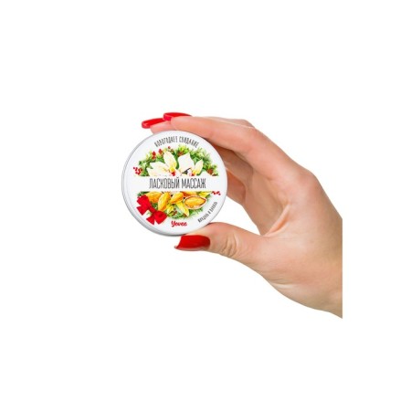 Massage candle New Year's Yove "Tender Massage", Almonds and Vanilla, 30 ml-3