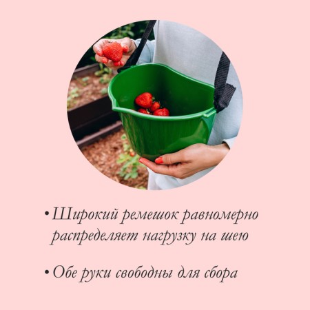 Berry collection container, 3 l, dark green-2