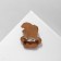 Brooch wooden "Corgi" Gryffindor, color
