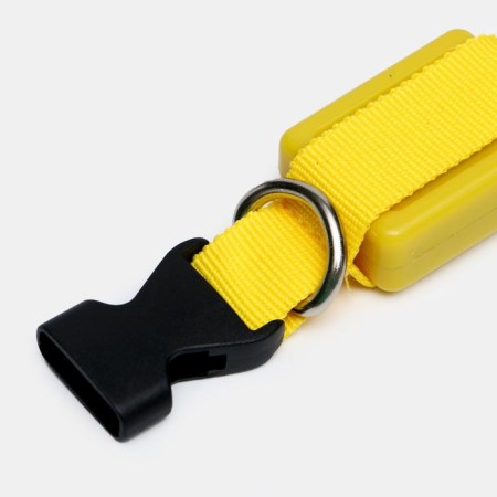 The collar luminous narrow for small dogs, 26 x 1.5 cm, yellow-3